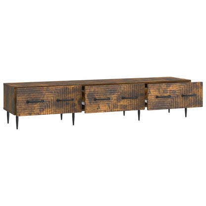 vidaXL TV Cabinet Smoked Oak 147 x 34.5 x 30 cm Engineered Wood
