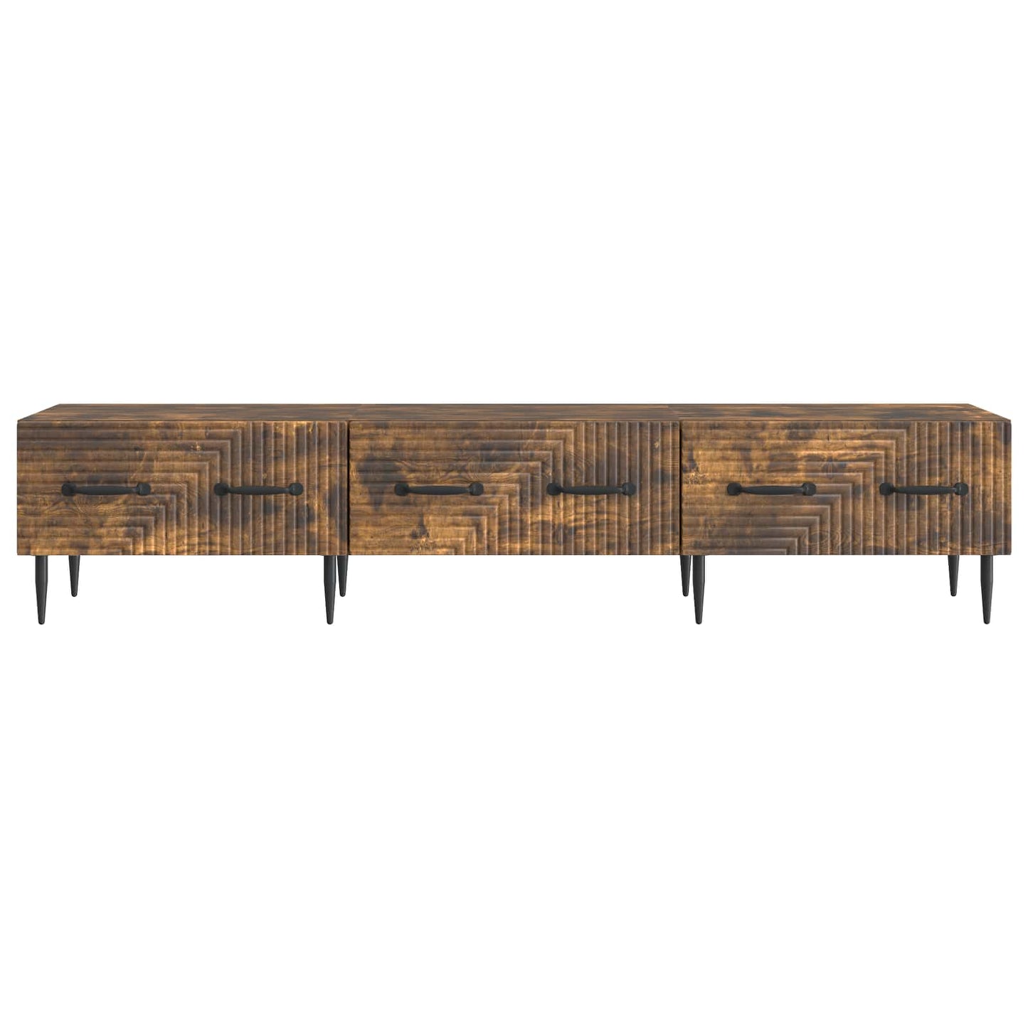 vidaXL TV Cabinet Smoked Oak 147 x 34.5 x 30 cm Engineered Wood