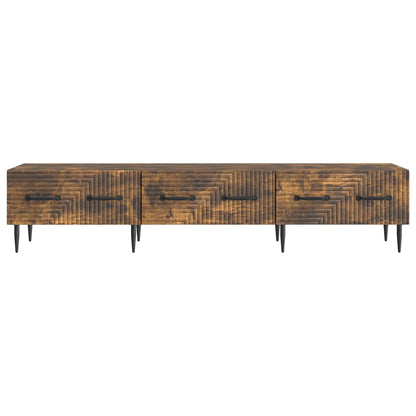 vidaXL TV Cabinet Smoked Oak 147 x 34.5 x 30 cm Engineered Wood