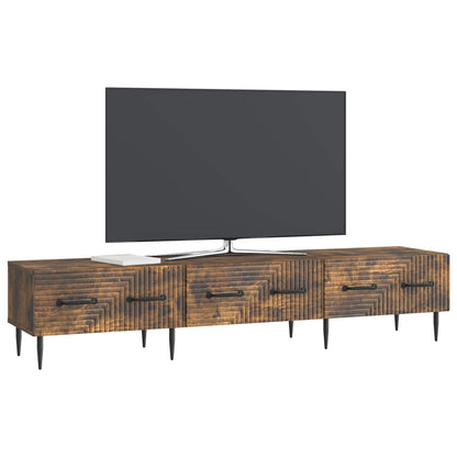 vidaXL TV Cabinet Smoked Oak 147 x 34.5 x 30 cm Engineered Wood