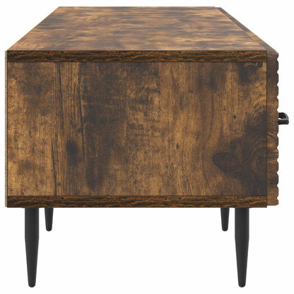 vidaXL TV Cabinet Smoked Oak 147 x 34.5 x 30 cm Engineered Wood