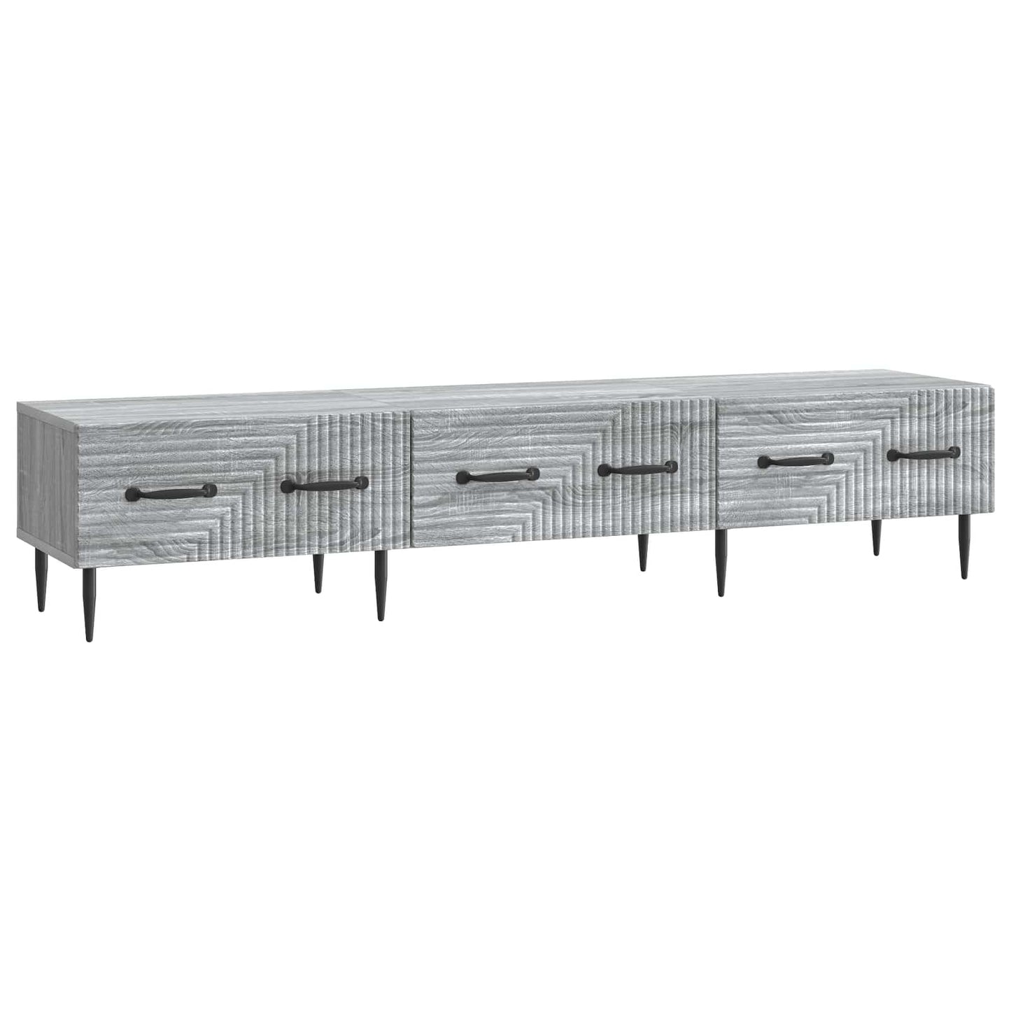 vidaXL TV Cabinet Grey Sonoma 147 x 34.5 x 30 cm Engineered Wood