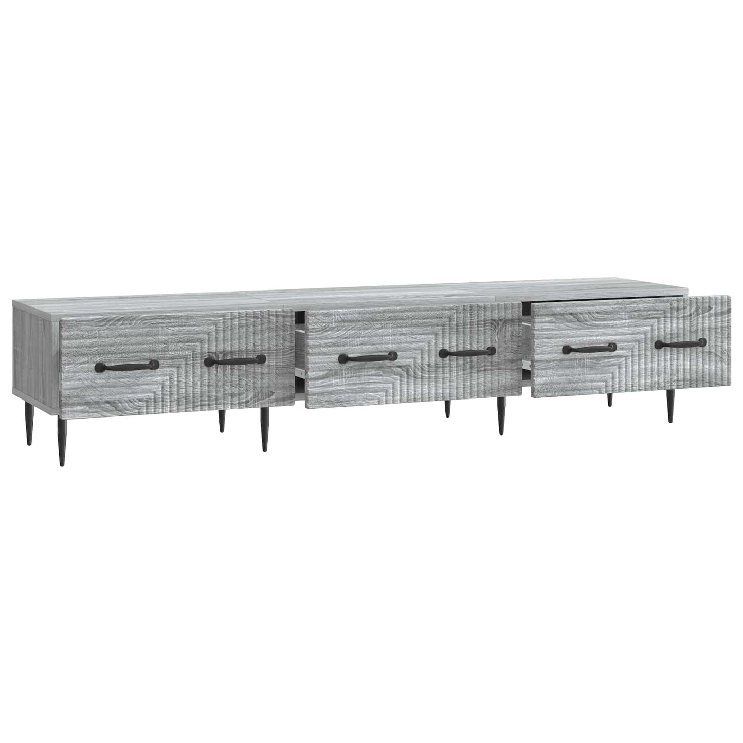 vidaXL TV Cabinet Grey Sonoma 147 x 34.5 x 30 cm Engineered Wood