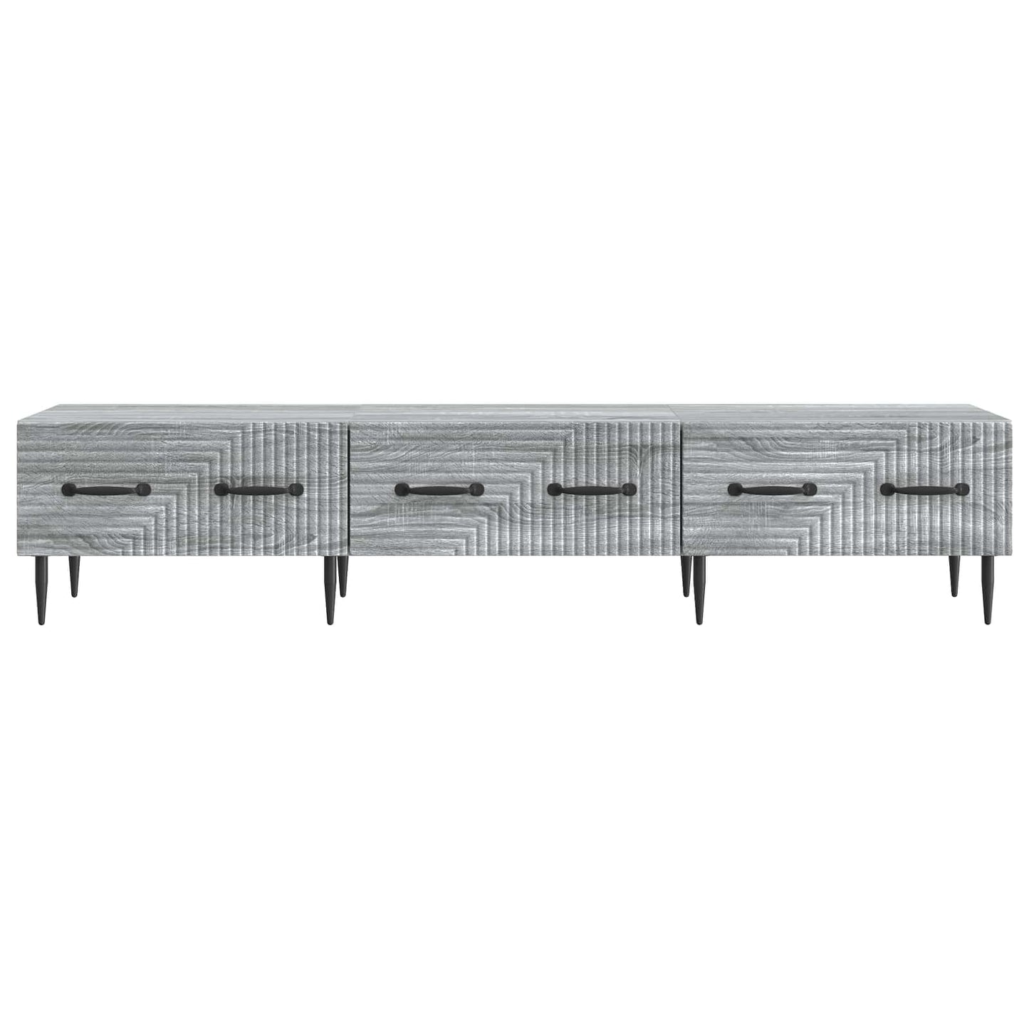 vidaXL TV Cabinet Grey Sonoma 147 x 34.5 x 30 cm Engineered Wood