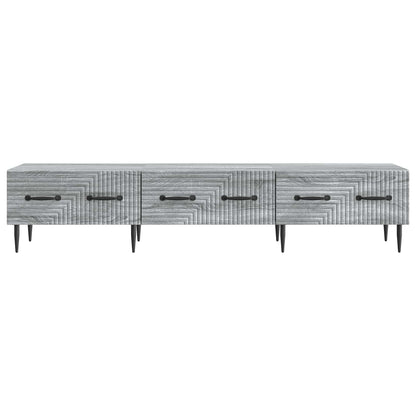 vidaXL TV Cabinet Grey Sonoma 147 x 34.5 x 30 cm Engineered Wood