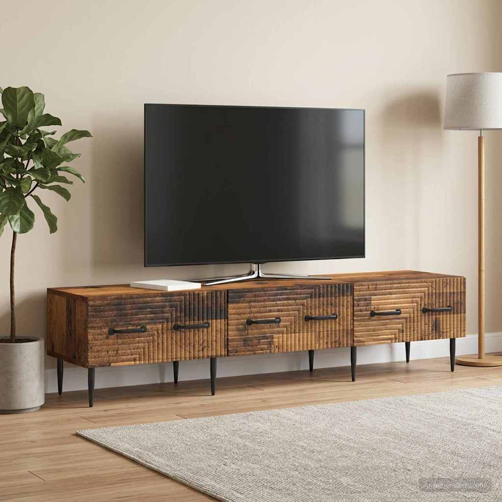 vidaXL TV Cabinet Old Wood 147 x 34.5 x 30 cm Engineered Wood