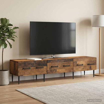 vidaXL TV Cabinet Old Wood 147 x 34.5 x 30 cm Engineered Wood