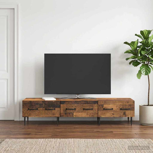 vidaXL TV Cabinet Old Wood 147 x 34.5 x 30 cm Engineered Wood