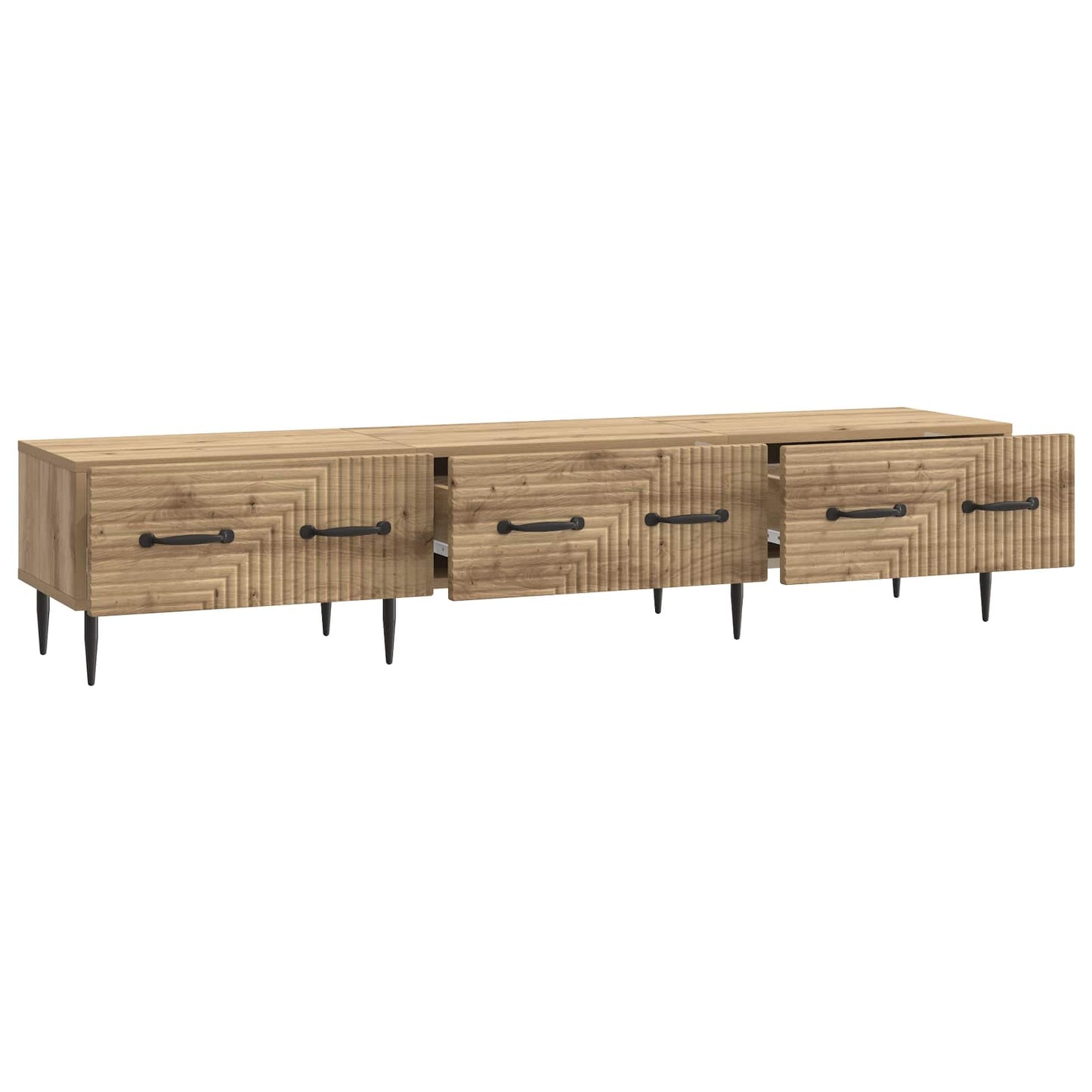 vidaXL TV Cabinet 147 x 34.5 x 30 cm Artisan Oak Engineered Wood