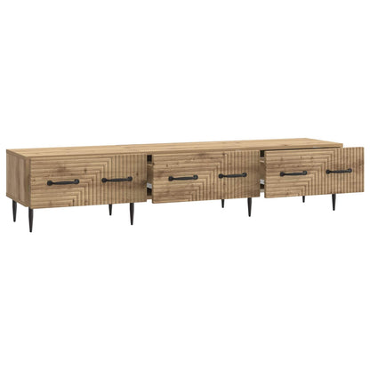 vidaXL TV Cabinet 147 x 34.5 x 30 cm Artisan Oak Engineered Wood