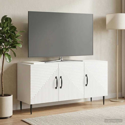 vidaXL TV Cabinet White 99 x 34.5 x 50 cm Engineered Wood