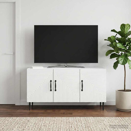 vidaXL TV Cabinet White 99 x 34.5 x 50 cm Engineered Wood