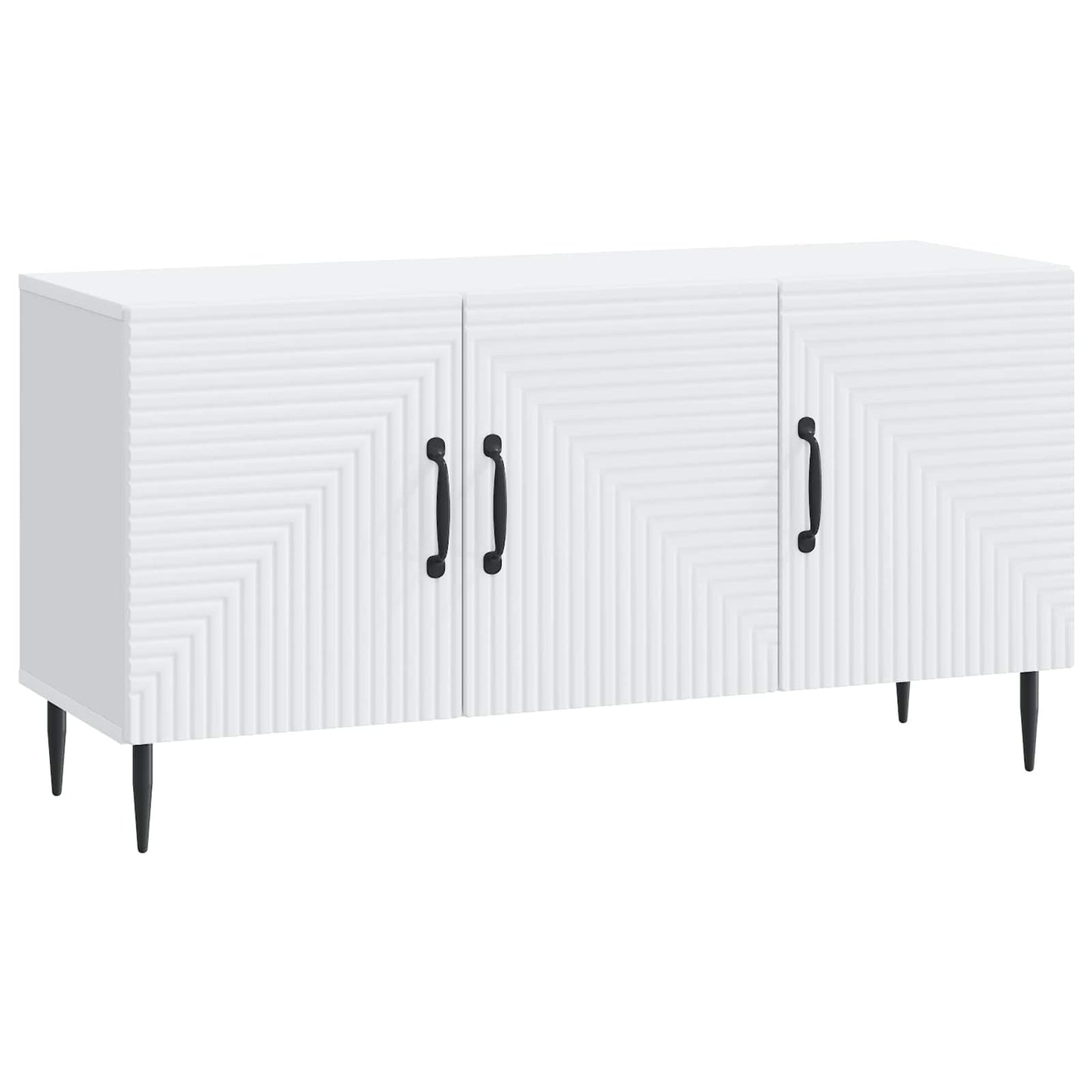 vidaXL TV Cabinet White 99 x 34.5 x 50 cm Engineered Wood