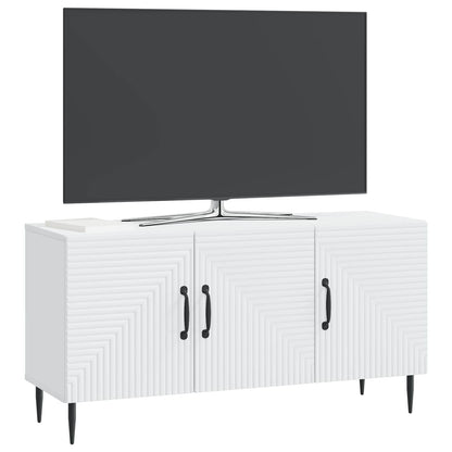 vidaXL TV Cabinet White 99 x 34.5 x 50 cm Engineered Wood