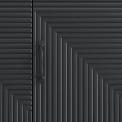 vidaXL TV Cabinet Black 99 x 34.5 x 50 cm Engineered Wood