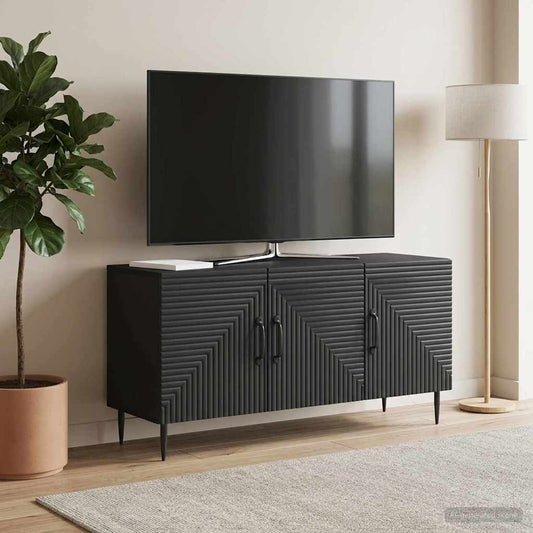 vidaXL TV Cabinet Black 99 x 34.5 x 50 cm Engineered Wood