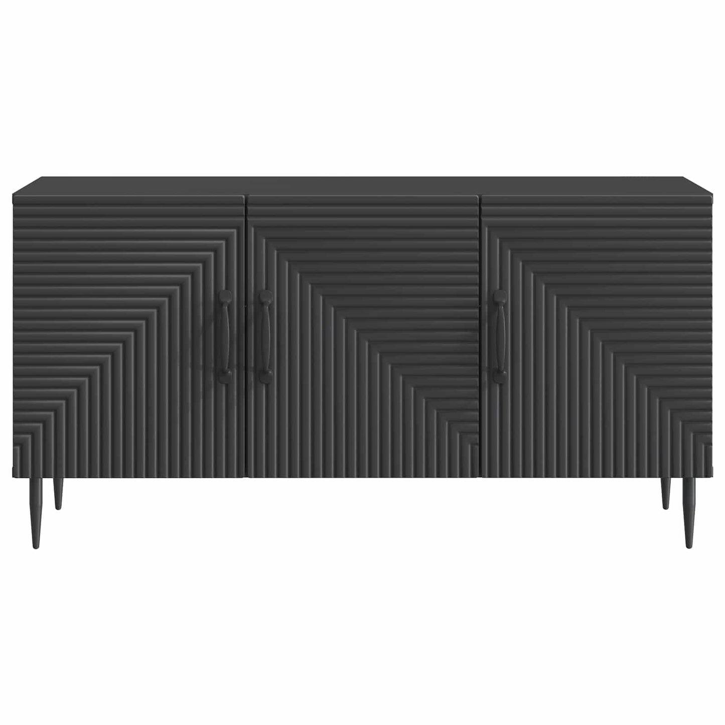 vidaXL TV Cabinet Black 99 x 34.5 x 50 cm Engineered Wood