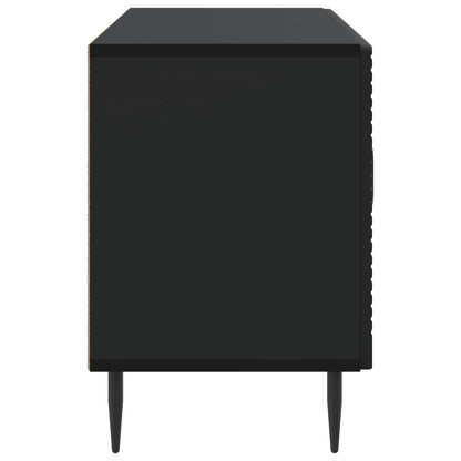 vidaXL TV Cabinet Black 99 x 34.5 x 50 cm Engineered Wood