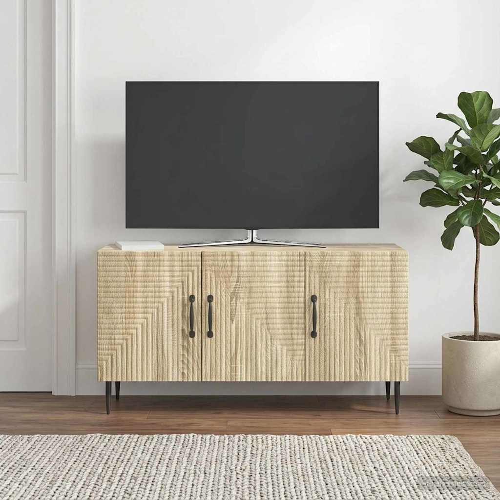 vidaXL TV Cabinet Sonoma Oak 99 x 34.5 x 50 cm Engineered Wood