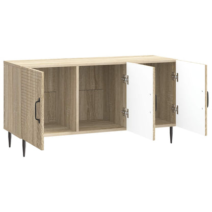 vidaXL TV Cabinet Sonoma Oak 99 x 34.5 x 50 cm Engineered Wood