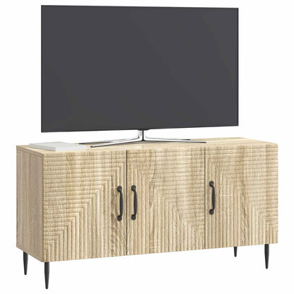 vidaXL TV Cabinet Sonoma Oak 99 x 34.5 x 50 cm Engineered Wood