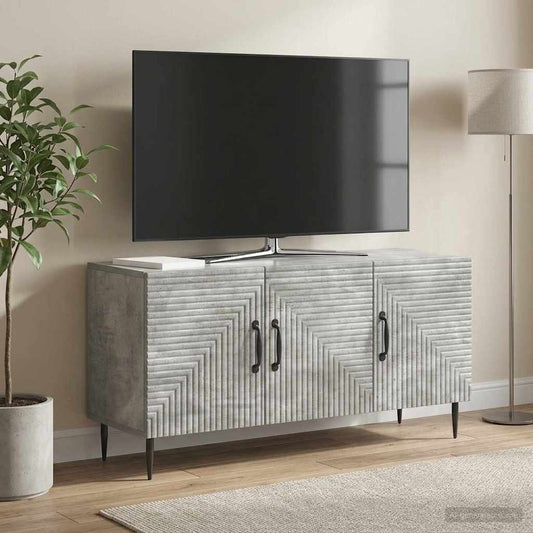 vidaXL TV Cabinet Concrete Grey 99 x 34.5 x 50 cm Engineered Wood