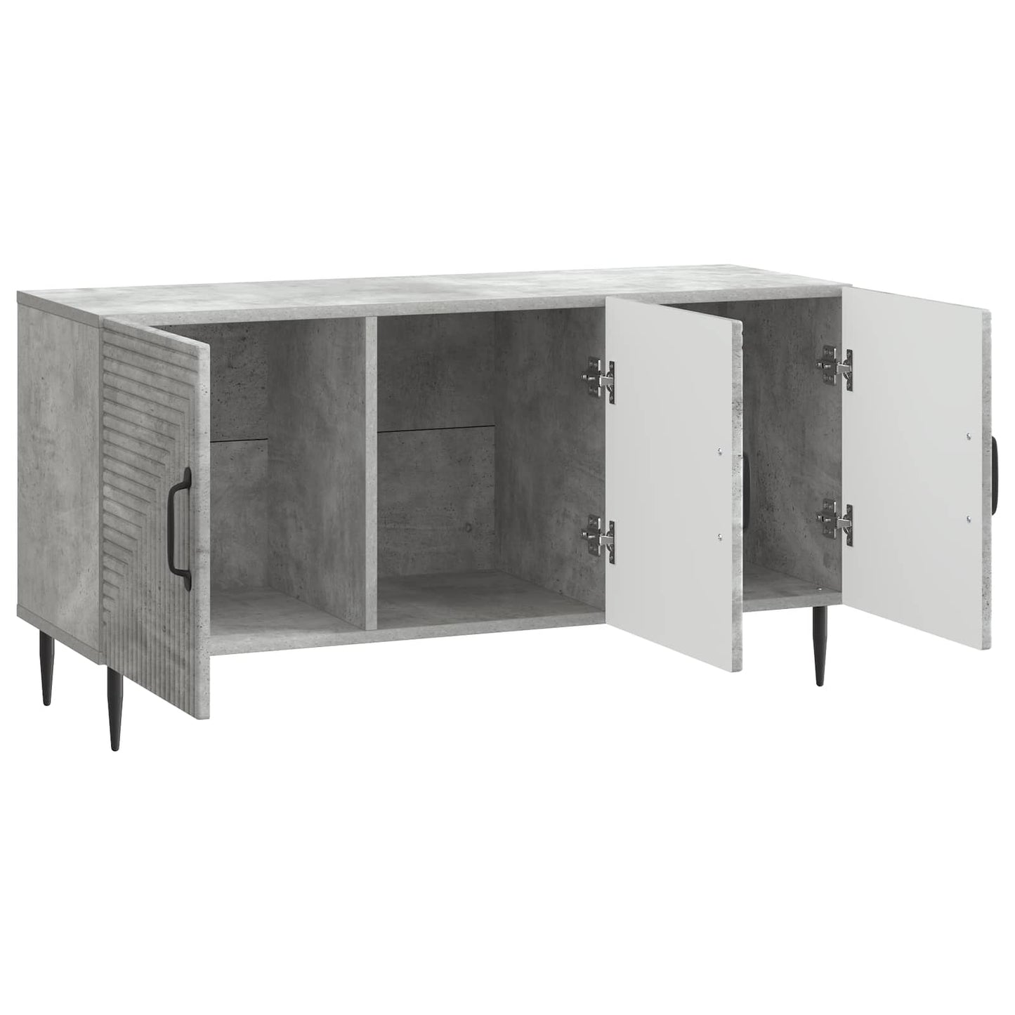 vidaXL TV Cabinet Concrete Grey 99 x 34.5 x 50 cm Engineered Wood
