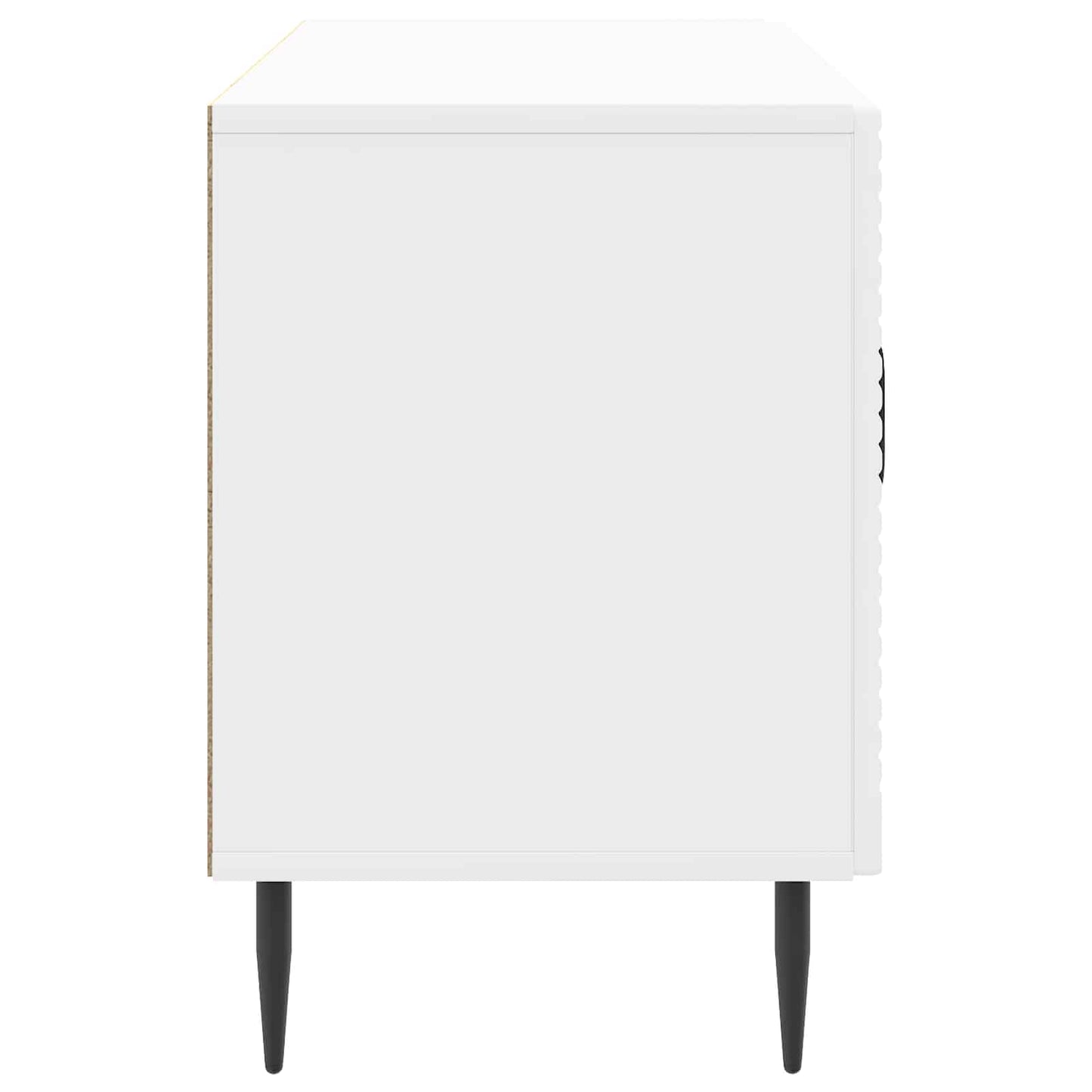 vidaXL TV Cabinet High Gloss White 99 x 34.5 x 50 cm Engineered Wood
