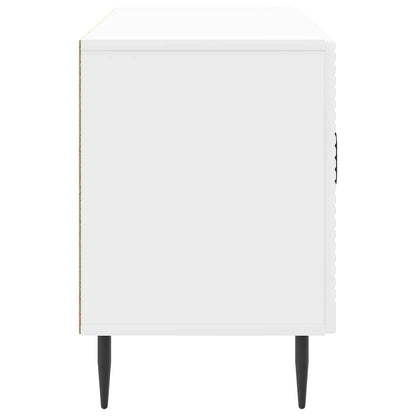 vidaXL TV Cabinet High Gloss White 99 x 34.5 x 50 cm Engineered Wood