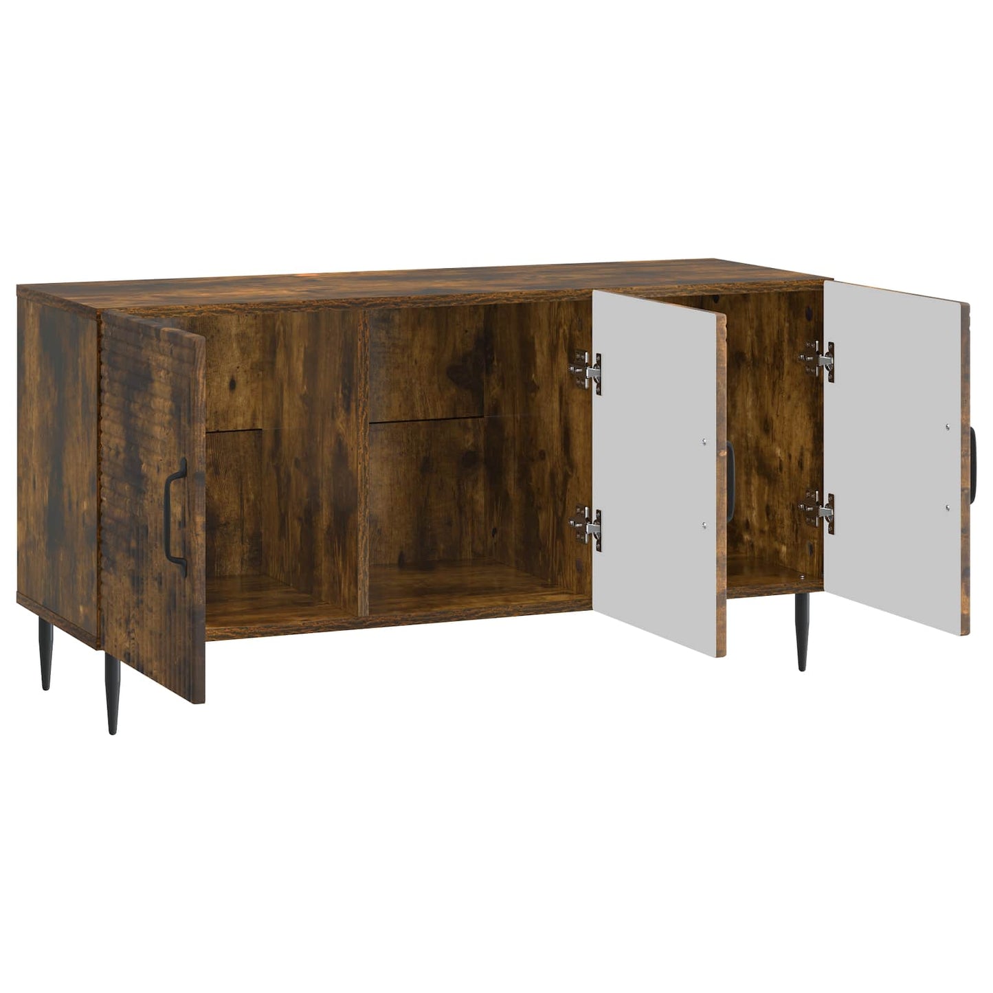 vidaXL TV Cabinet Smoked Oak 99 x 34.5 x 50 cm Engineered Wood