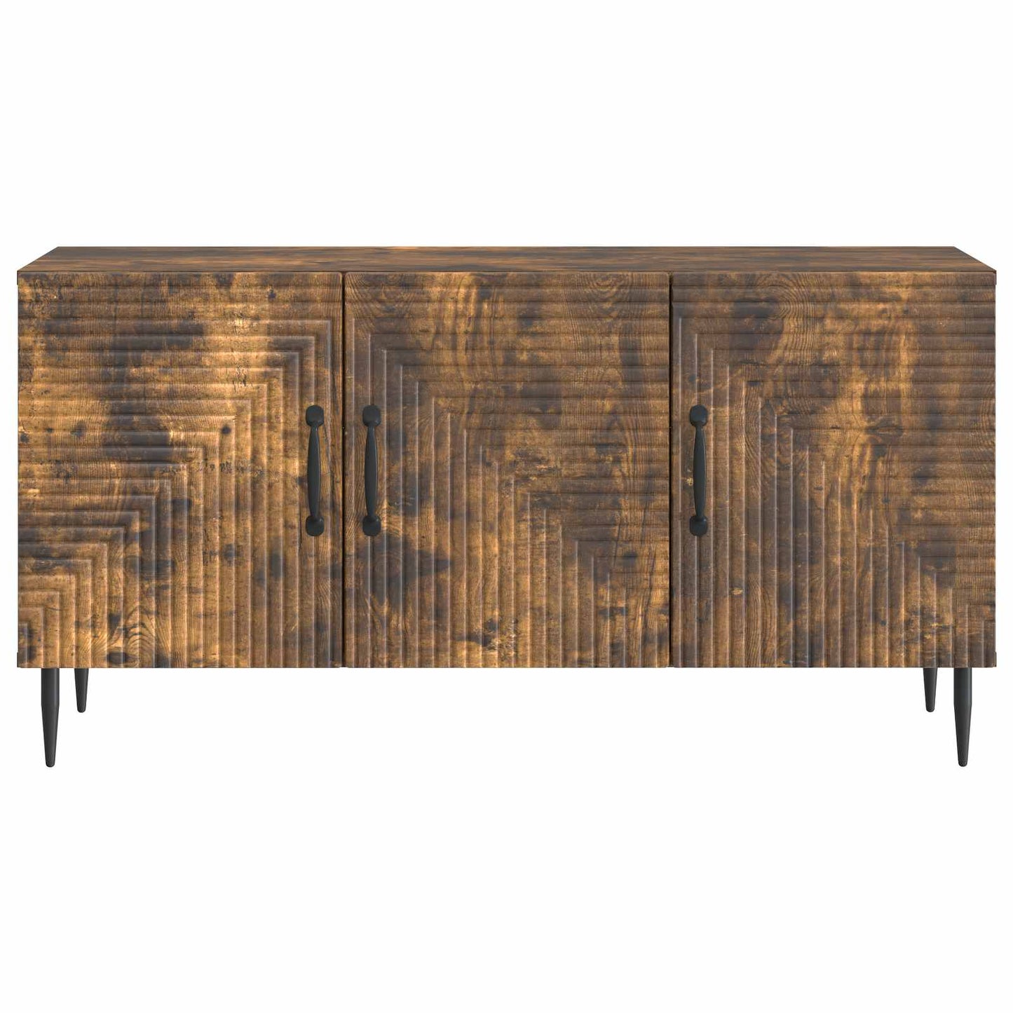 vidaXL TV Cabinet Smoked Oak 99 x 34.5 x 50 cm Engineered Wood