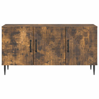 vidaXL TV Cabinet Smoked Oak 99 x 34.5 x 50 cm Engineered Wood