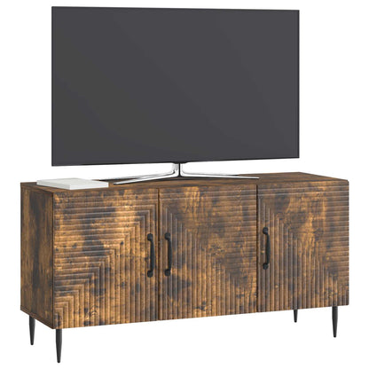 vidaXL TV Cabinet Smoked Oak 99 x 34.5 x 50 cm Engineered Wood