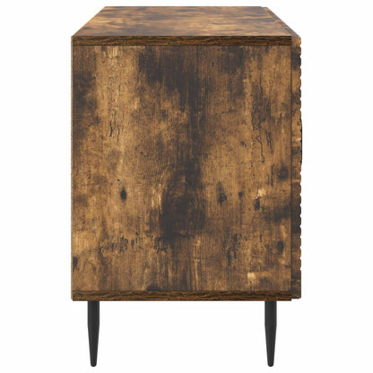 vidaXL TV Cabinet Smoked Oak 99 x 34.5 x 50 cm Engineered Wood