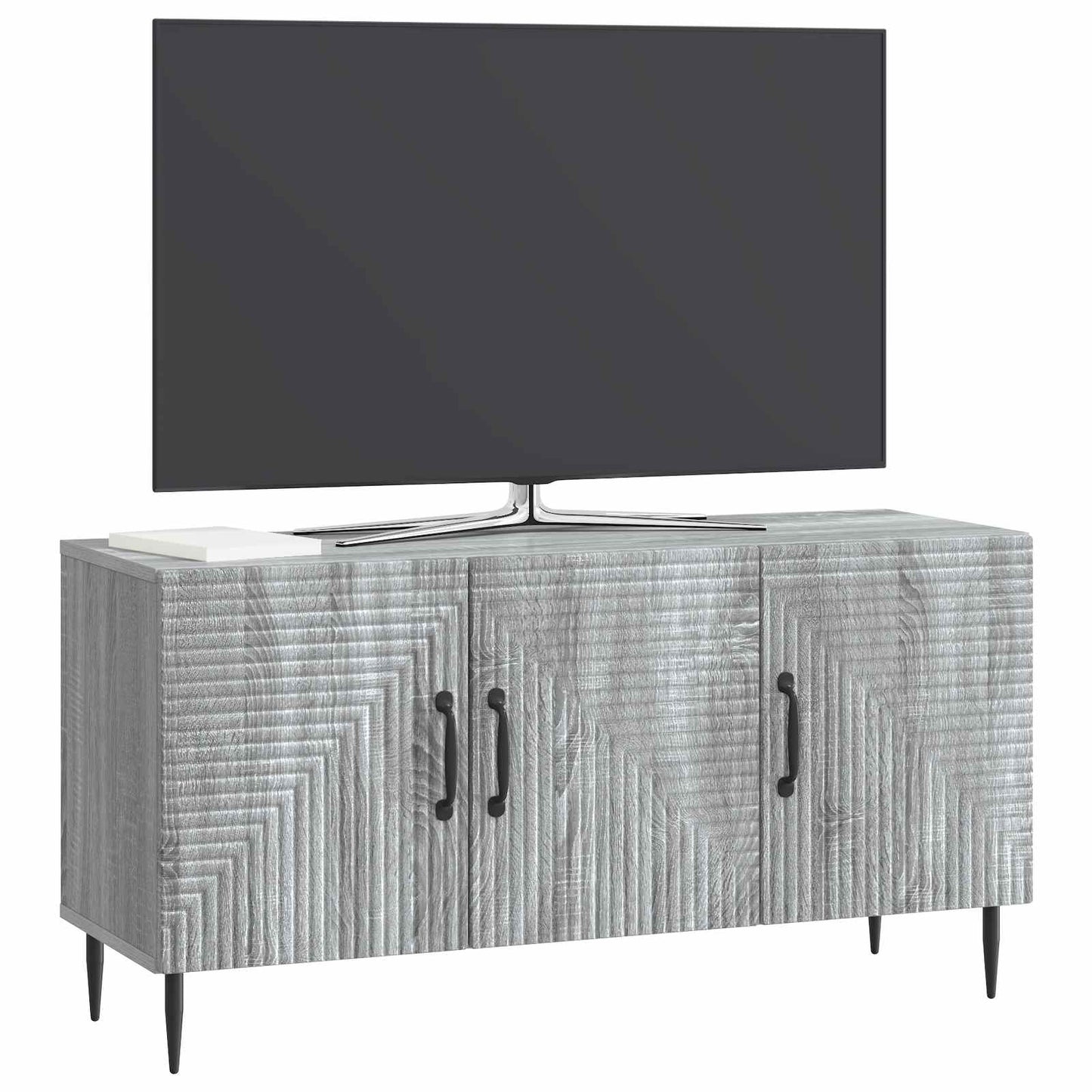 vidaXL TV Cabinet Grey Sonoma 99 x 34.5 x 50 cm Engineered Wood