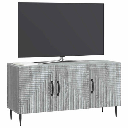 vidaXL TV Cabinet Grey Sonoma 99 x 34.5 x 50 cm Engineered Wood