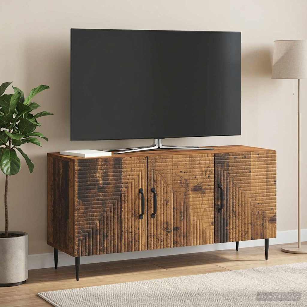 vidaXL TV Cabinet Old Wood 99 x 34.5 x 50 cm Engineered Wood