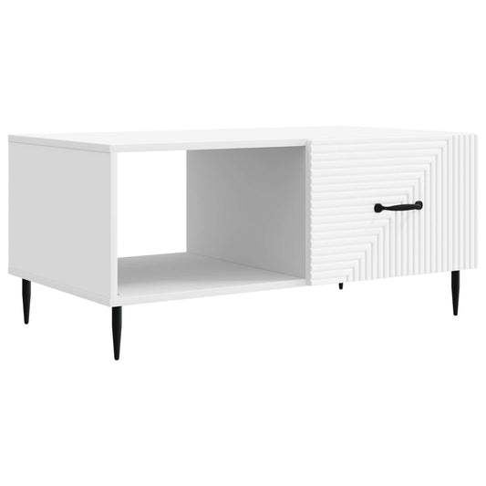 vidaXL Coffee Table White 90 x 50 x 40 cm Engineered Wood