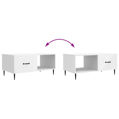 vidaXL Coffee Table White 90 x 50 x 40 cm Engineered Wood