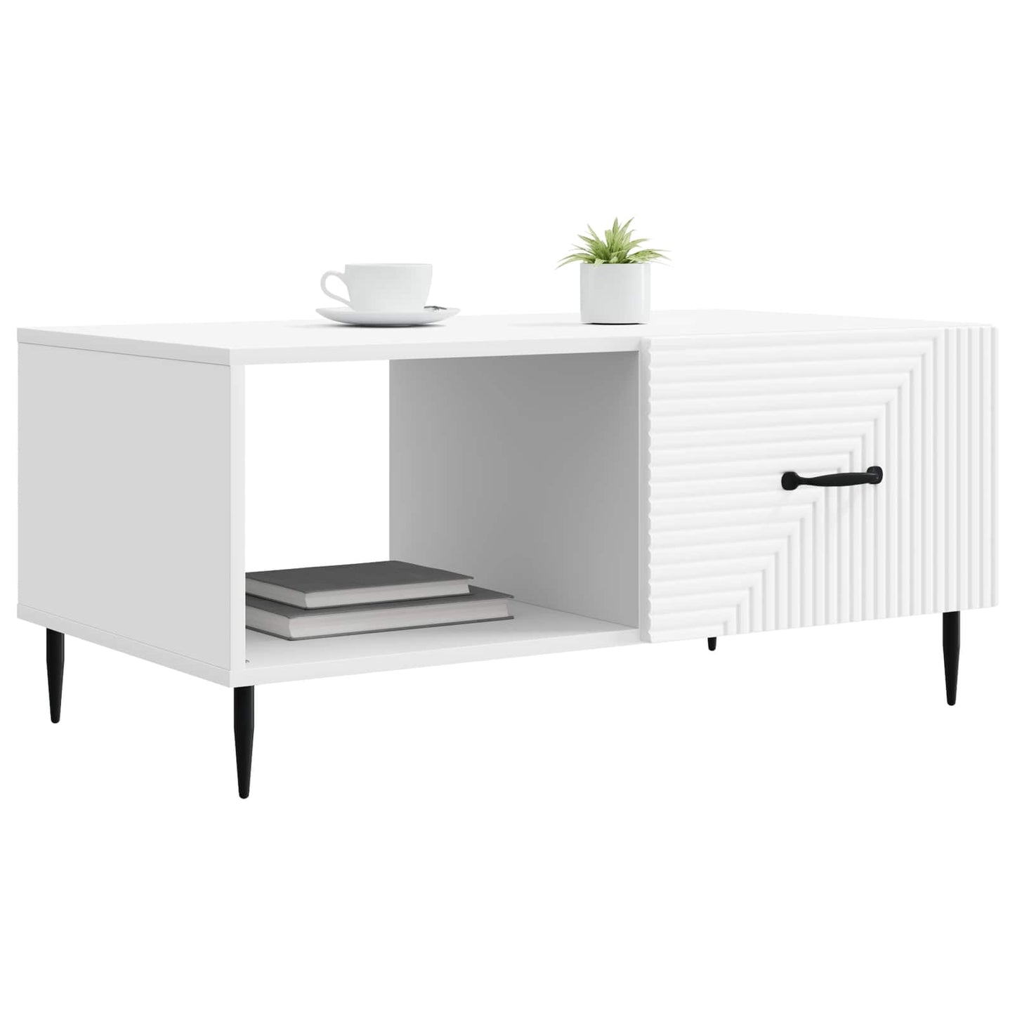 vidaXL Coffee Table White 90 x 50 x 40 cm Engineered Wood