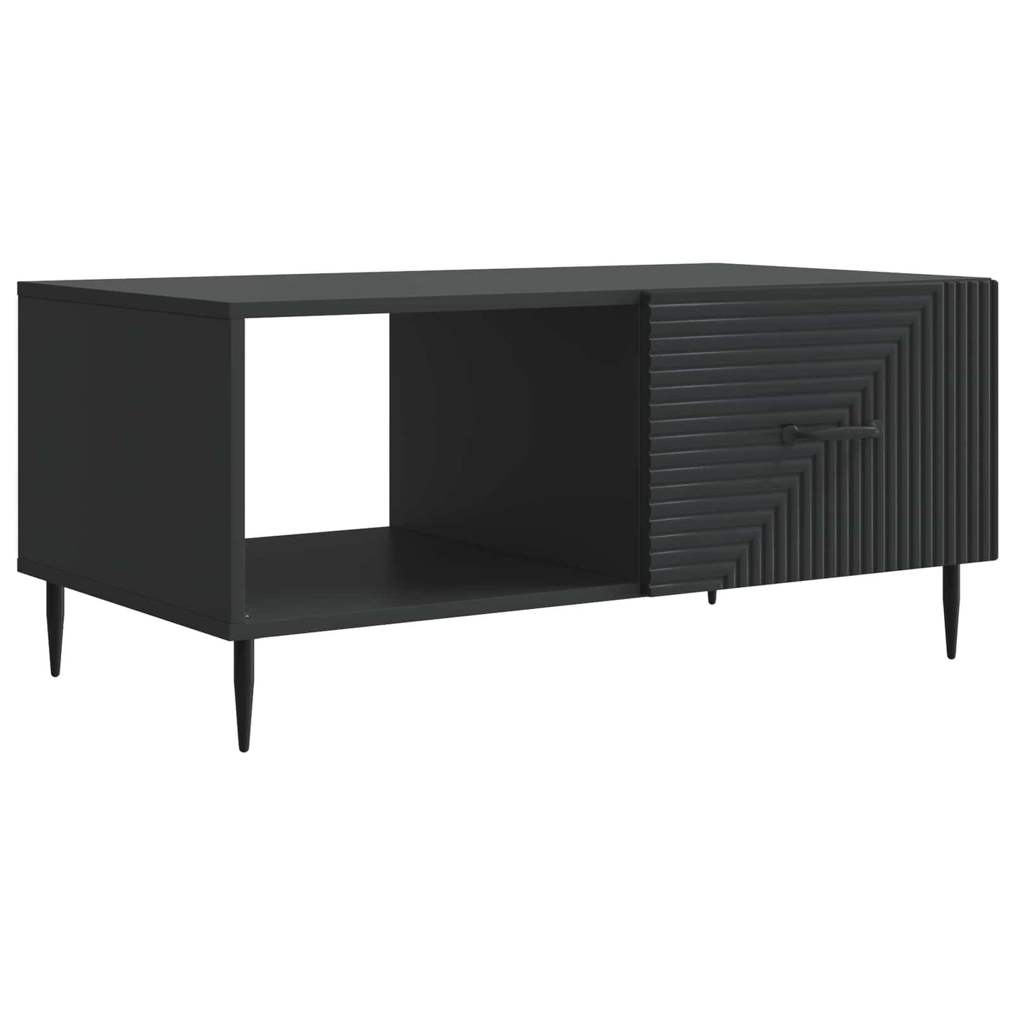 vidaXL Coffee Table Black 90 x 50 x 40 cm Engineered Wood