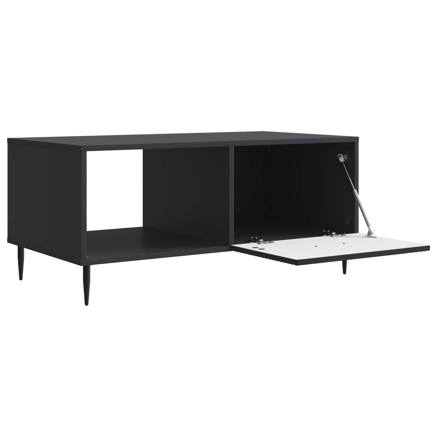 vidaXL Coffee Table Black 90 x 50 x 40 cm Engineered Wood