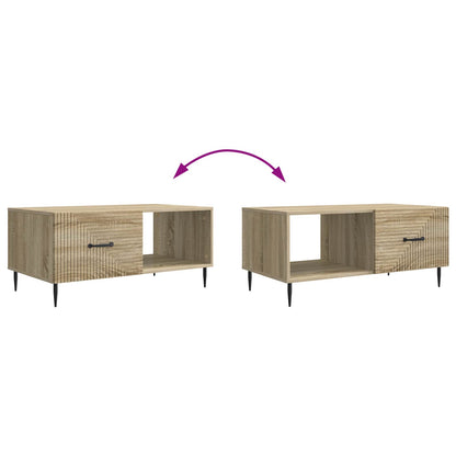 vidaXL Coffee Table Sonoma Oak 90 x 50 x 40 cm Engineered Wood