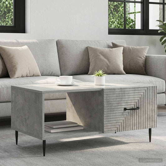 vidaXL Coffee Table Concrete Grey 90 x 50 x 40 cm Engineered Wood