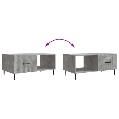 vidaXL Coffee Table Concrete Grey 90 x 50 x 40 cm Engineered Wood