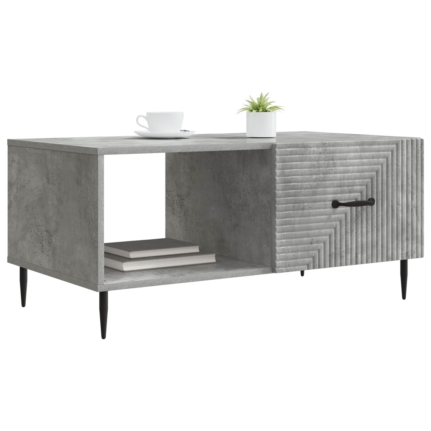 vidaXL Coffee Table Concrete Grey 90 x 50 x 40 cm Engineered Wood