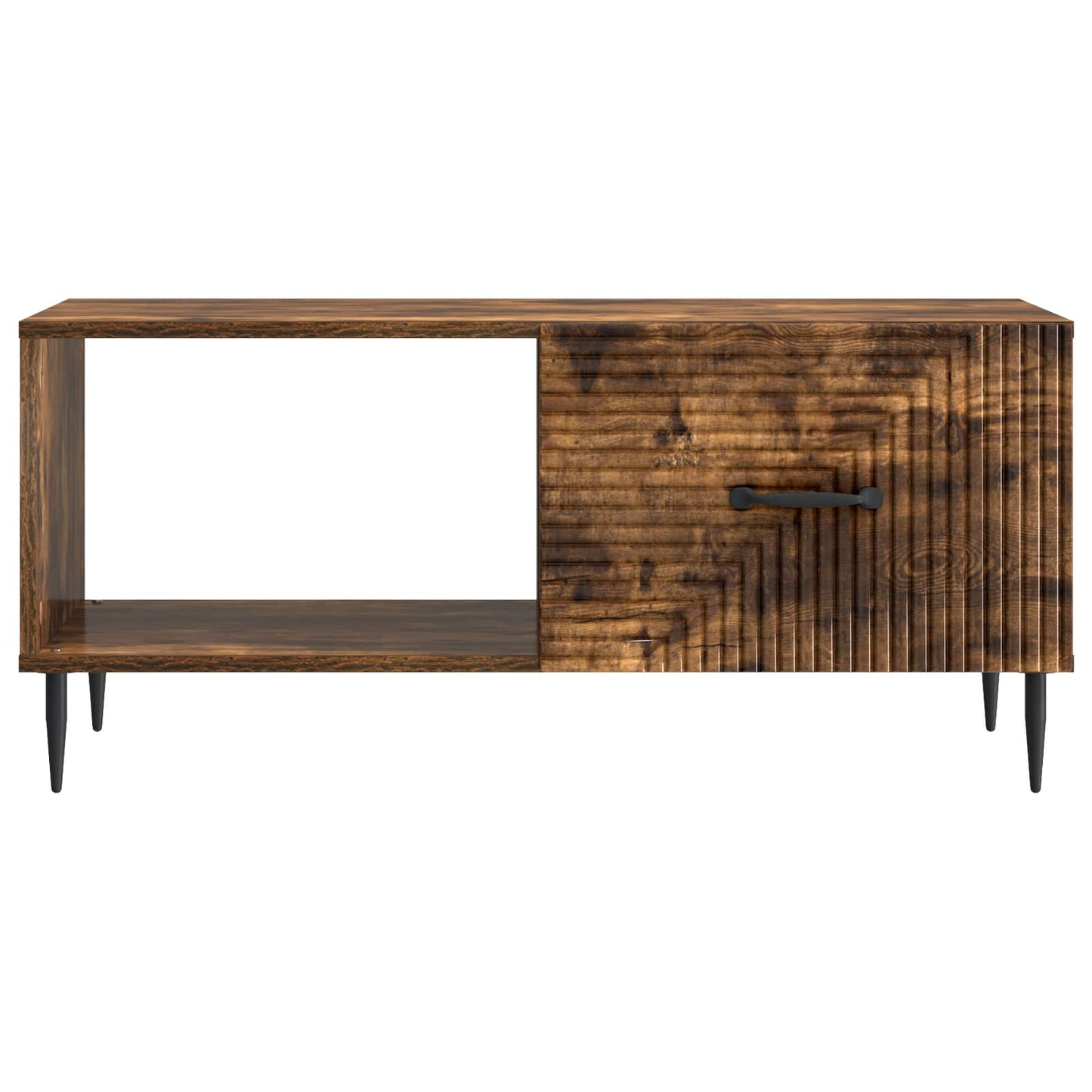vidaXL Coffee Table Smoked Oak 90 x 50 x 40 cm Engineered Wood