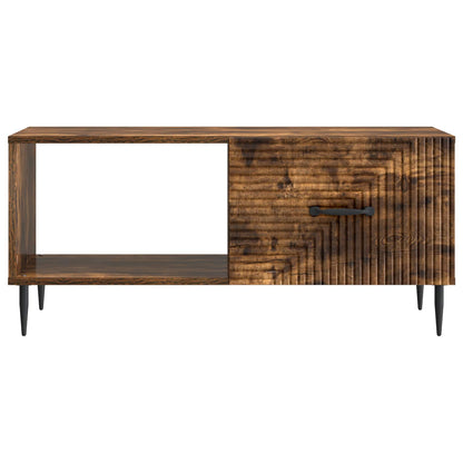 vidaXL Coffee Table Smoked Oak 90 x 50 x 40 cm Engineered Wood