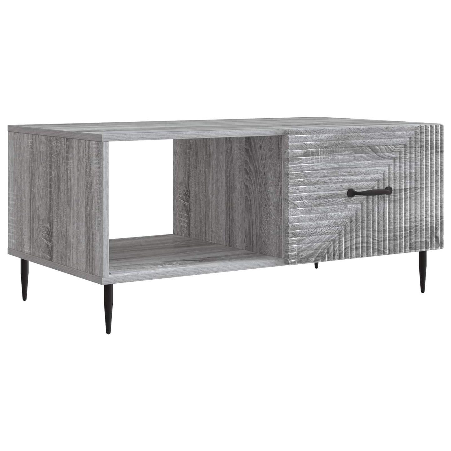 vidaXL Coffee Table Grey Sonoma 90 x 50 x 40 cm Engineered Wood