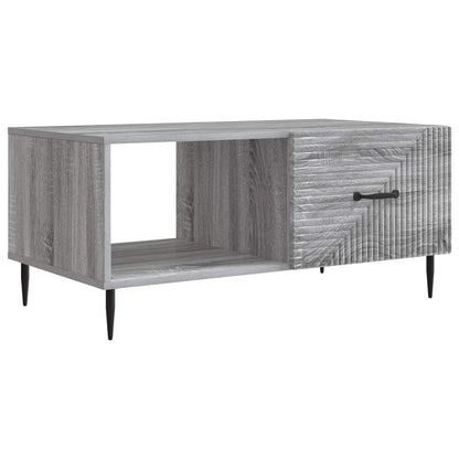 vidaXL Coffee Table Grey Sonoma 90 x 50 x 40 cm Engineered Wood